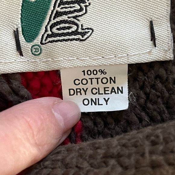 Vintage MILLIGAN BRAND KNITS Chunky Southwestern Hand Knit Vest XL Made in USA - Picture 10 of 12